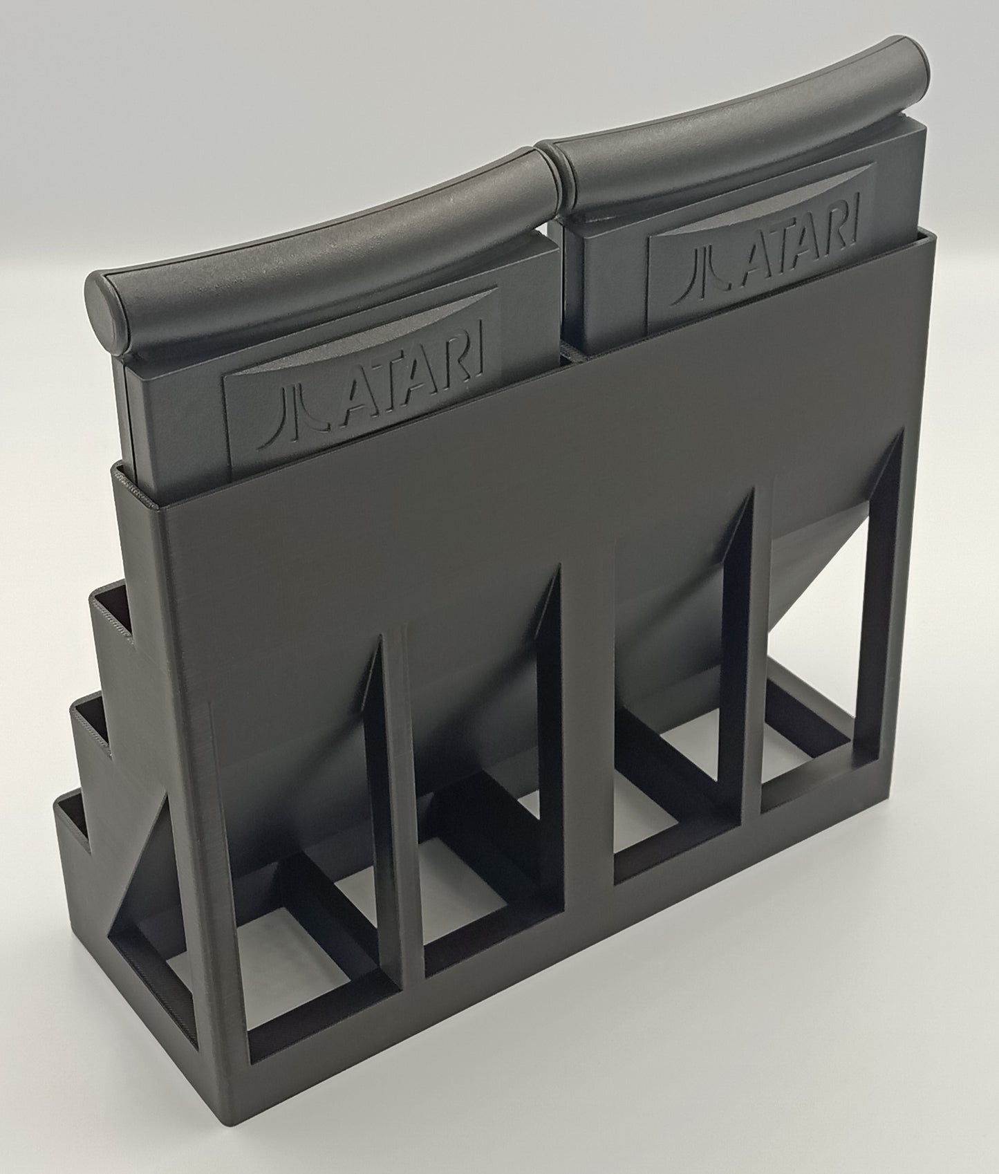 Atari Jaguar Cartridge Compatible Display Stand Tower Holder Case - Holds 8 Games