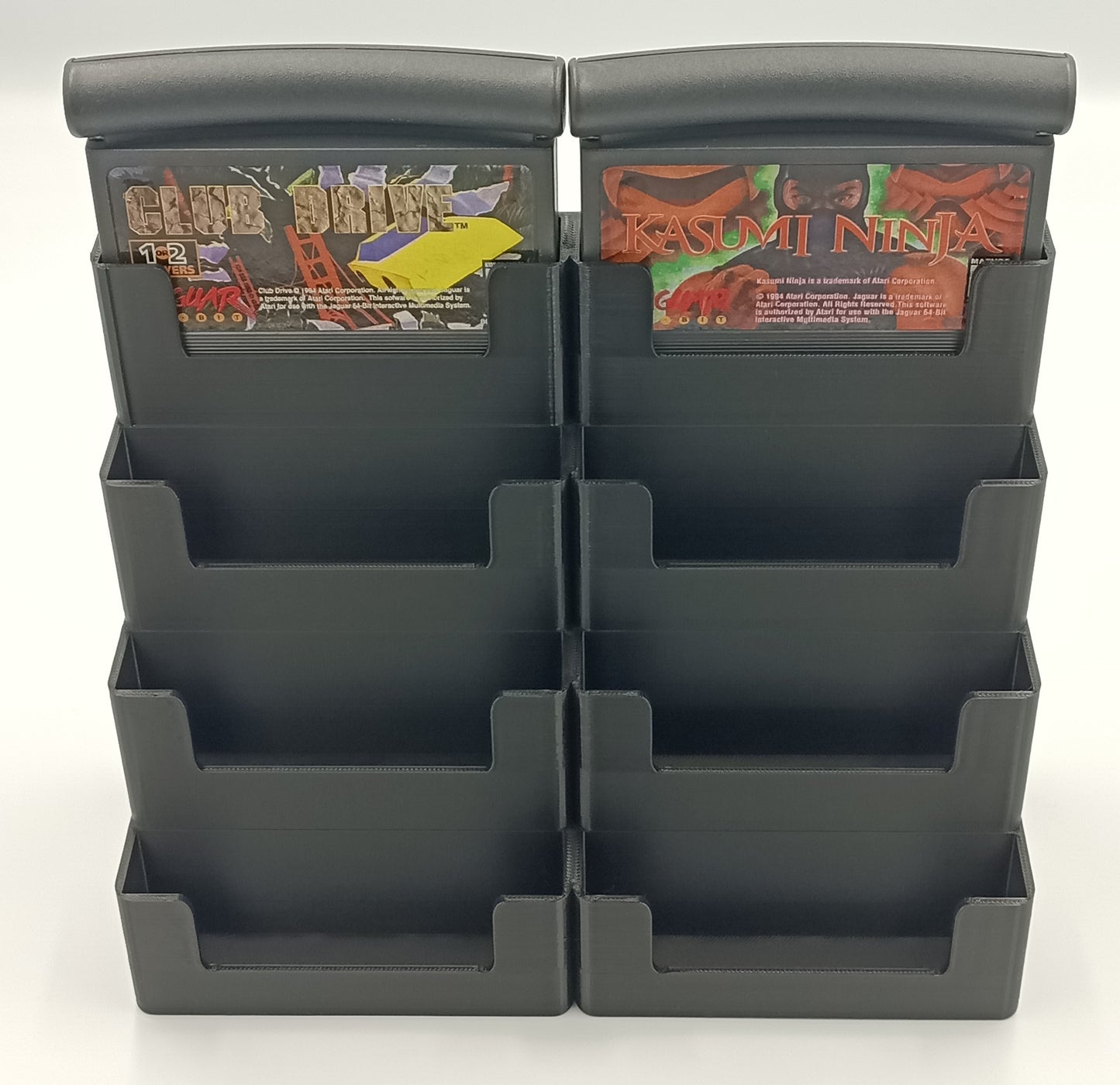 Atari Jaguar Cartridge Compatible Display Stand Tower Holder Case - Holds 8 Games