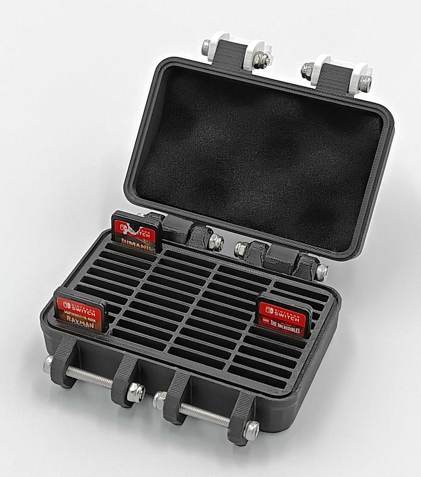 Nintendo Switch Cartridge Compatible Rugged Protective Carrying Case - Holds 40 Games