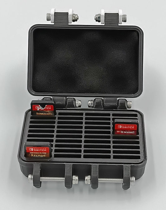 Nintendo Switch game cartridge case with 40 storage slots