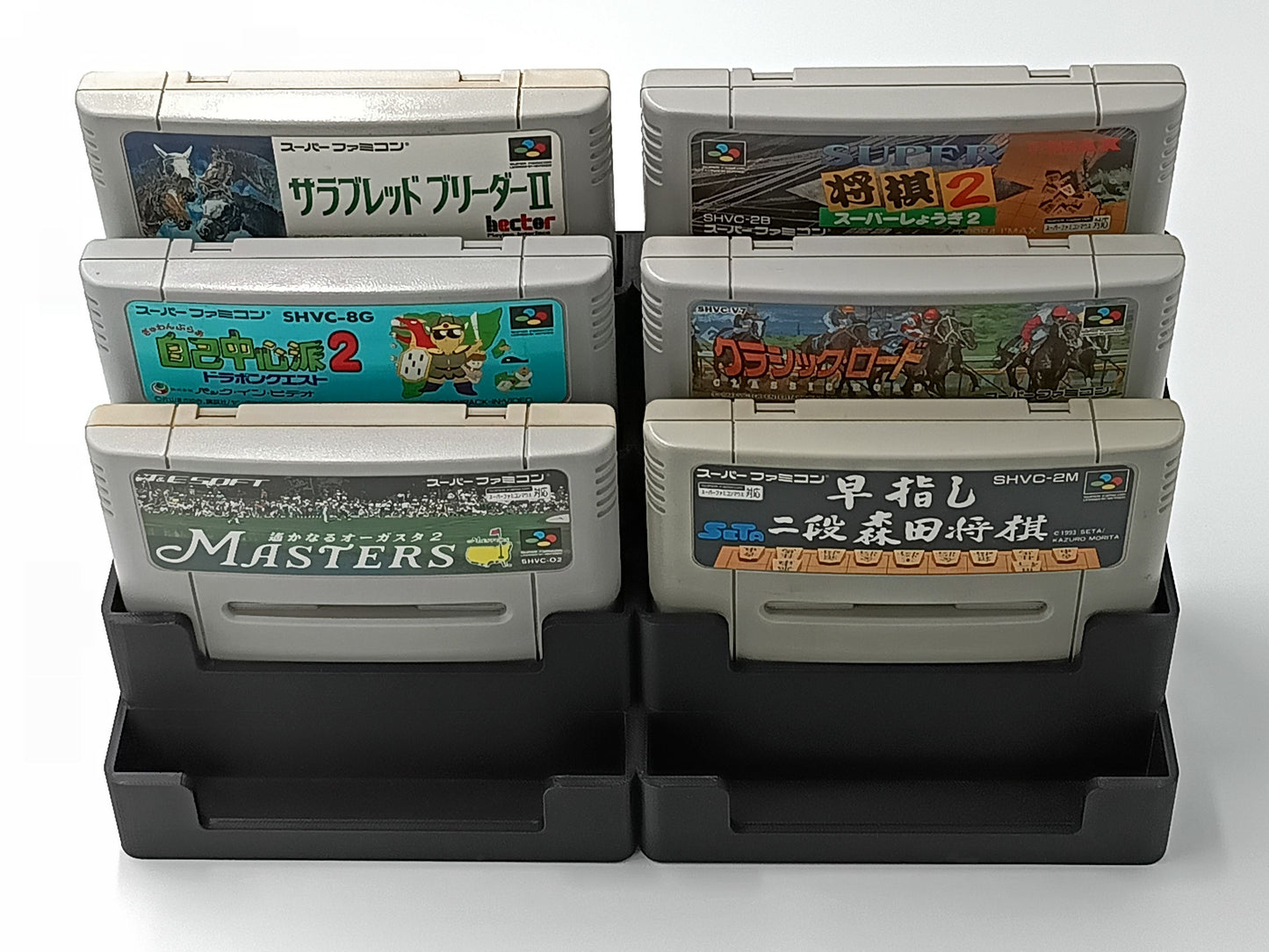 Nintendo Super Famicom Compatible Display Stand Tower Holder Case - Holds 8 Games