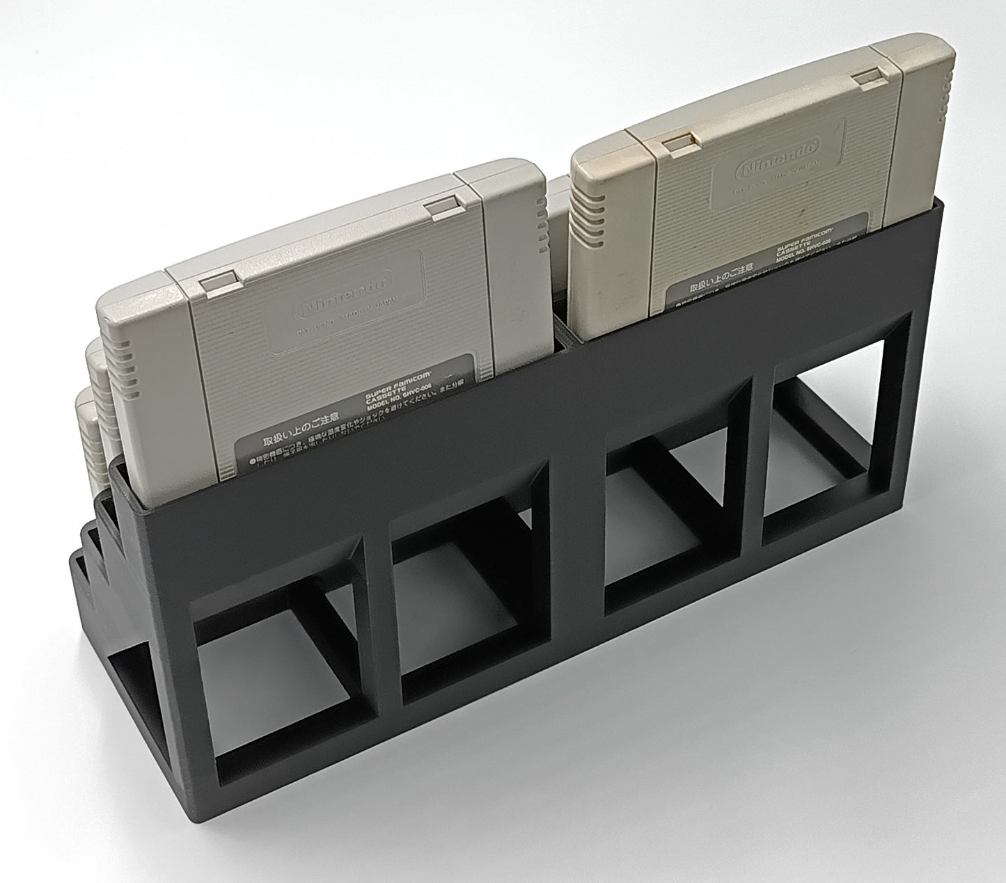 Nintendo Super Famicom Compatible Display Stand Tower Holder Case - Holds 8 Games