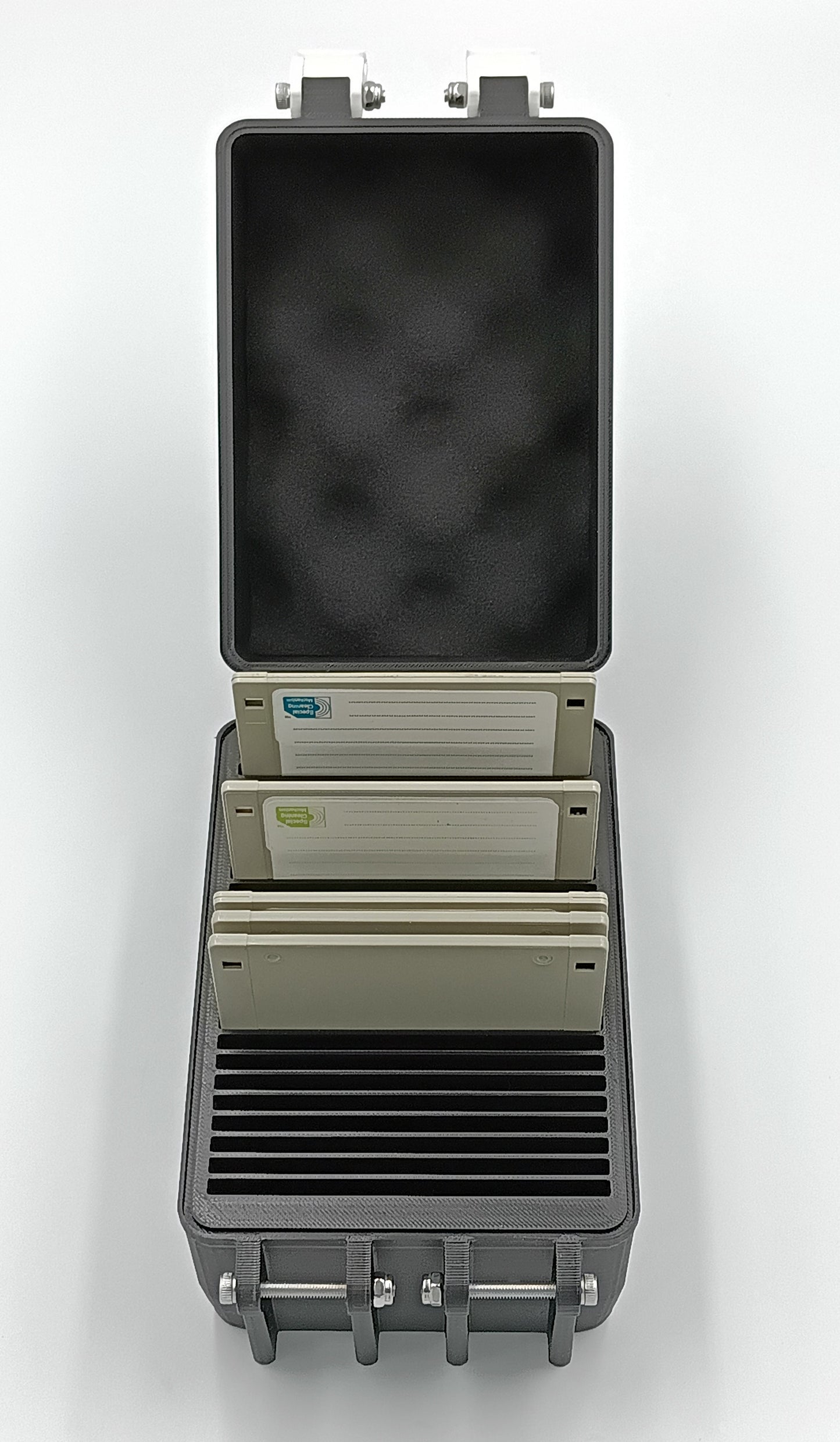 Rugged Protective Carrying Case for 3.5" Floppy Disks - Holds 25 Disks