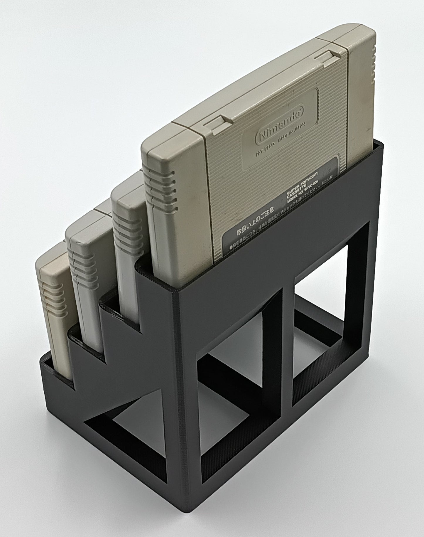 Nintendo Super Famicom Compatible Display Stand Tower Holder - Holds 4 Games