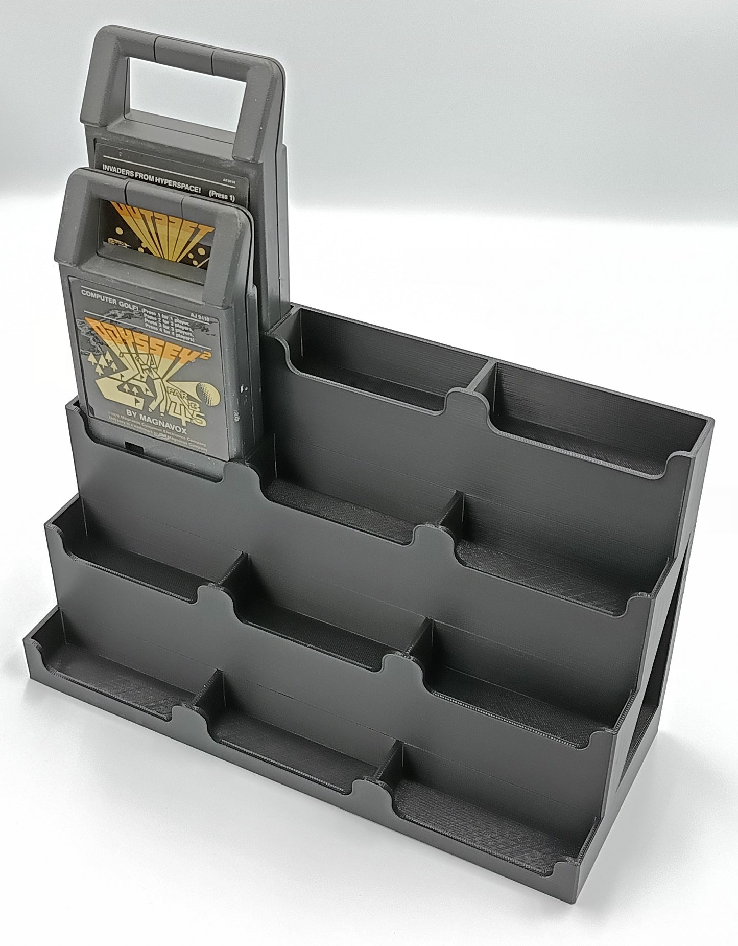 Odyssey 2 Cartridge Compatible Display Stand Tower Holder - Holds 12 Games