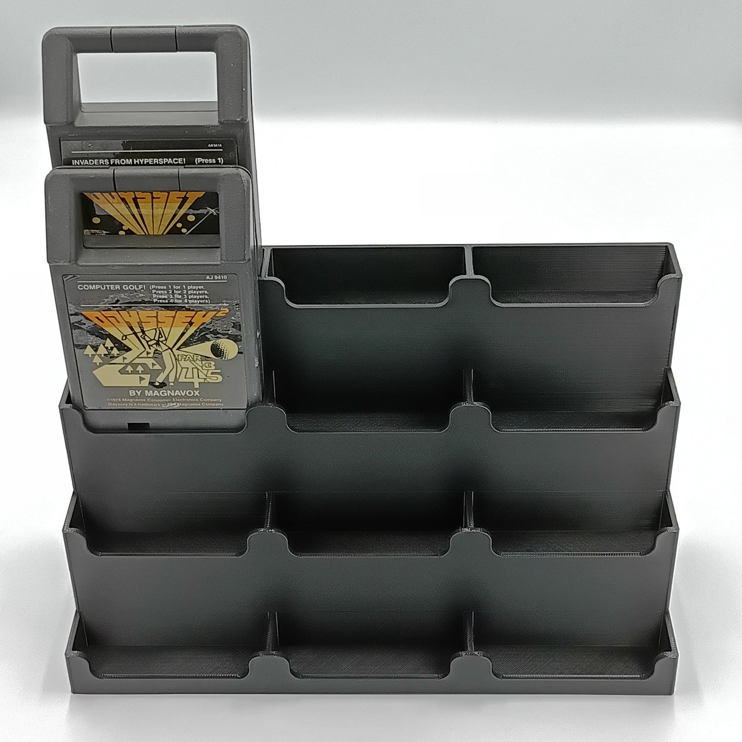 Odyssey 2 Cartridge Compatible Display Stand Tower Holder - Holds 12 Games