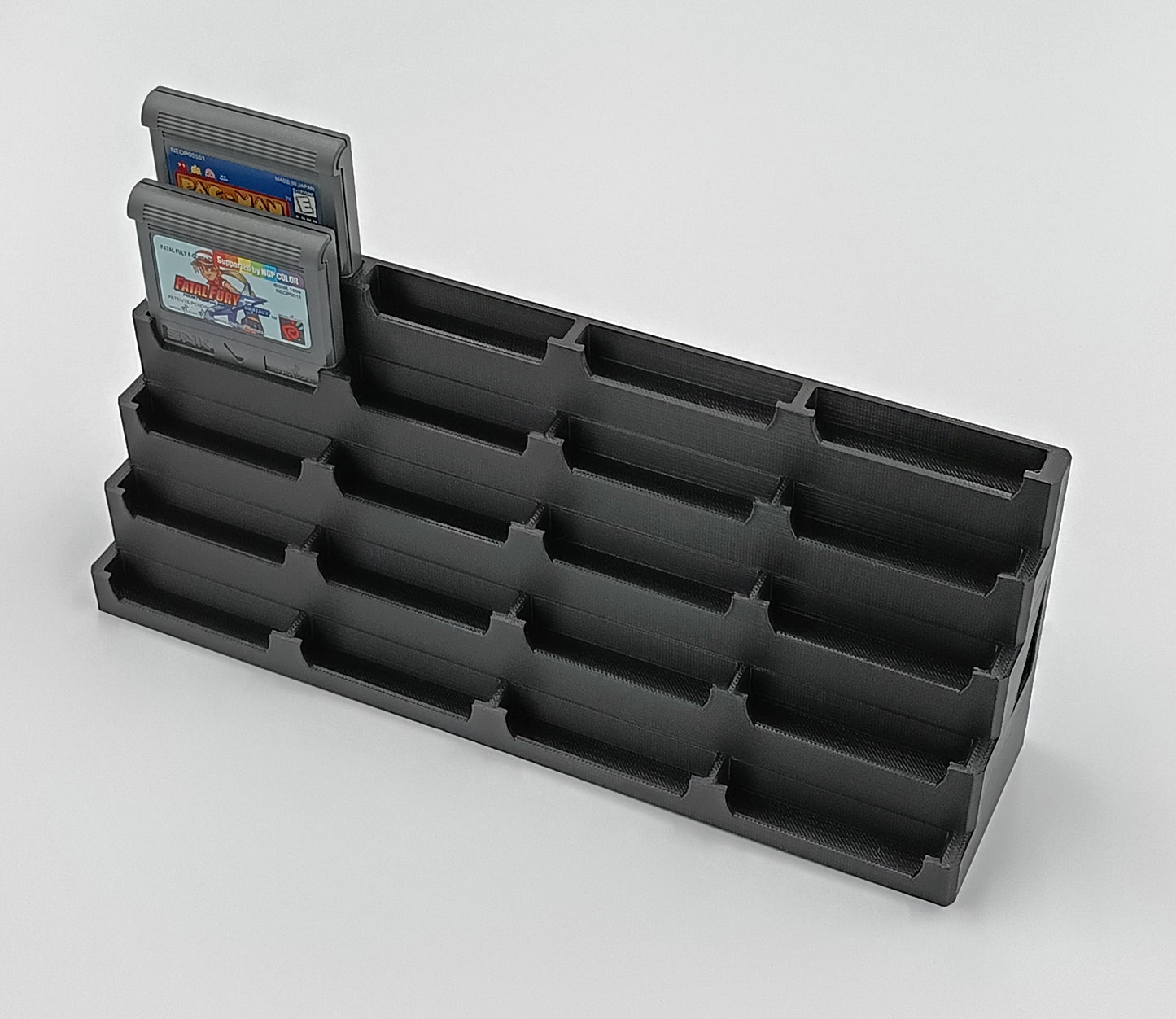 NeoGeo Pocket Cartridge Compatible Display Stand Tower Holder - Holds 20 Games