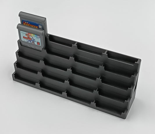 NeoGeo Pocket Cartridge Compatible Display Stand Tower Holder - Holds 20 Games