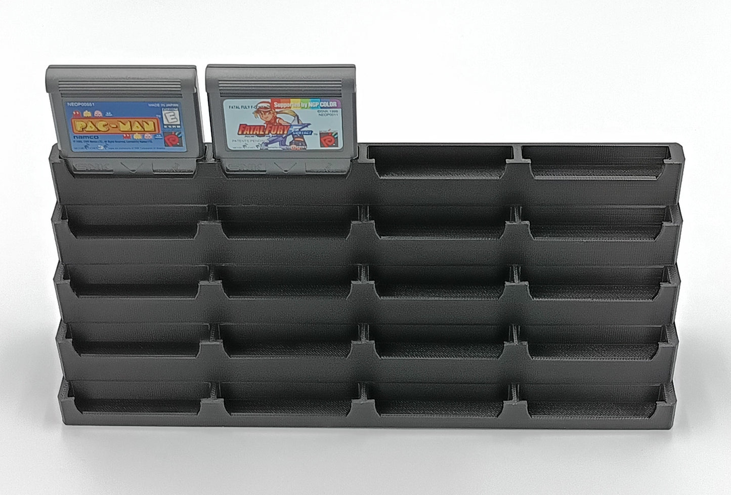 NeoGeo Pocket Cartridge Compatible Display Stand Tower Holder - Holds 20 Games