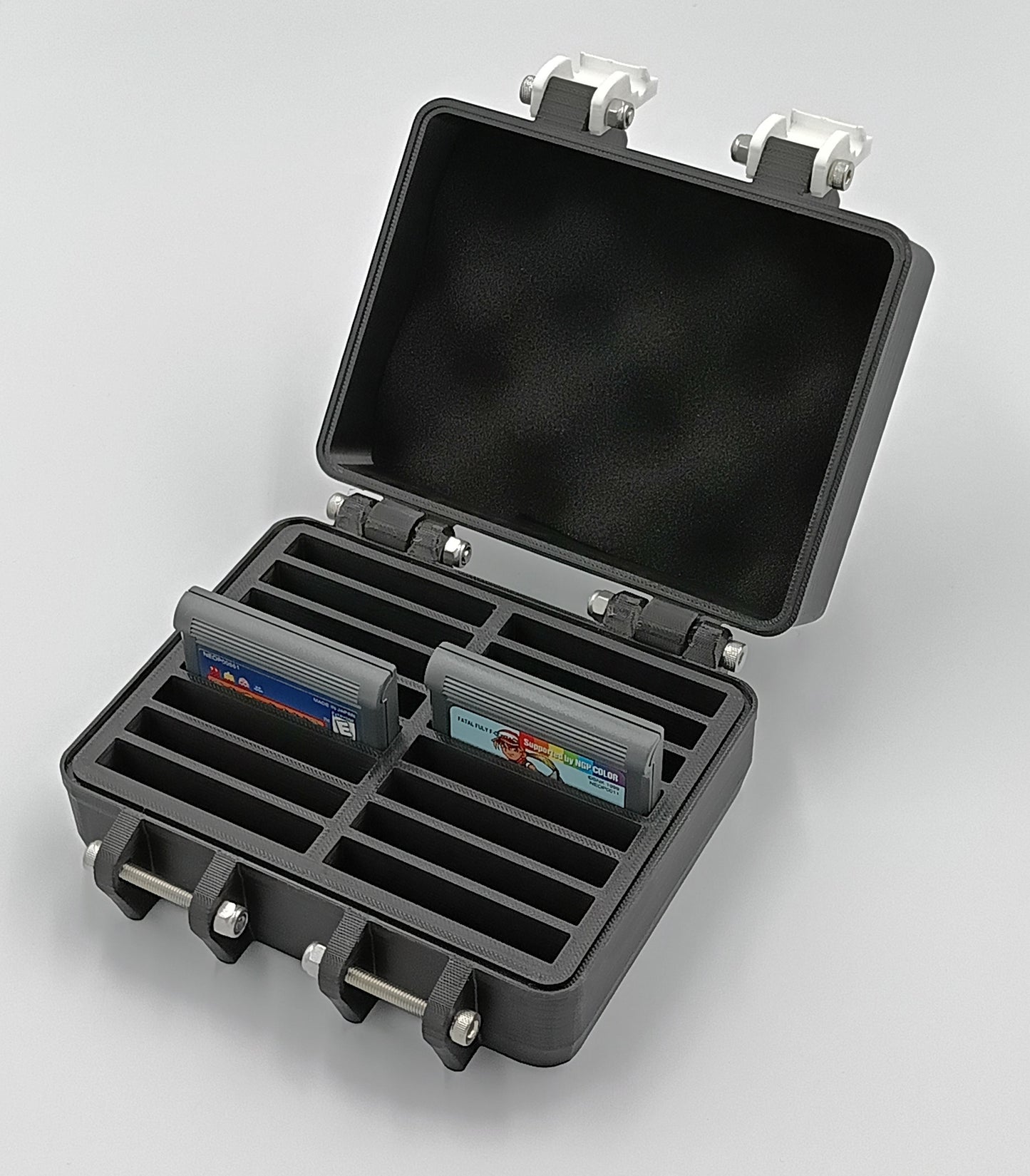 NeoGeo Pocket Cartridge Compatible Rugged Protective Carrying Case - Holds 16 Games