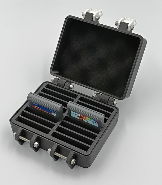 NeoGeo Pocket Cartridge Compatible Rugged Protective Carrying Case - Holds 16 Games