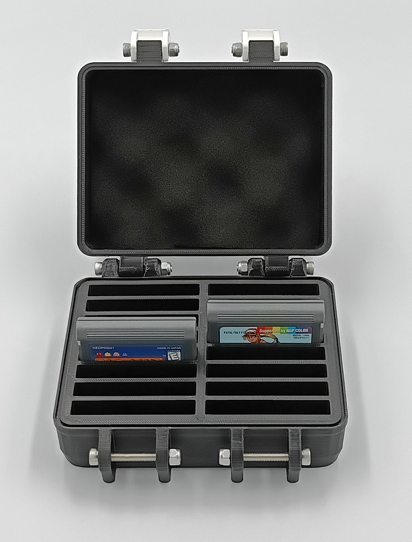 NeoGeo Pocket Cartridge Compatible Rugged Protective Carrying Case - Holds 16 Games