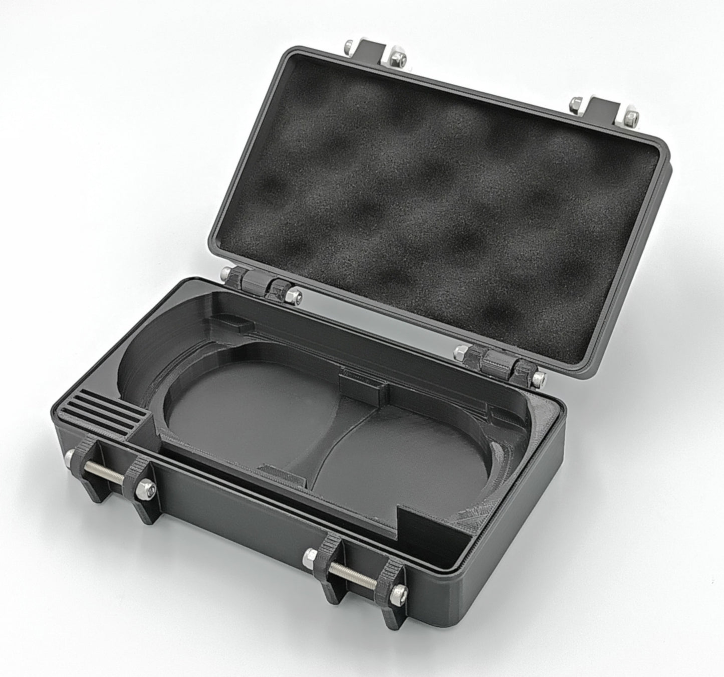 Sony PSP 1000 Compatible Rugged Protective Carrying Case - Holds 4 Games, USB Cable, 4 Memory Cards